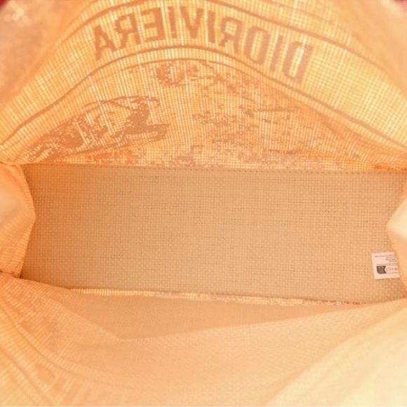 Christian Dior Red and Cream Canvas Tote Bag - Picture 6 of 8